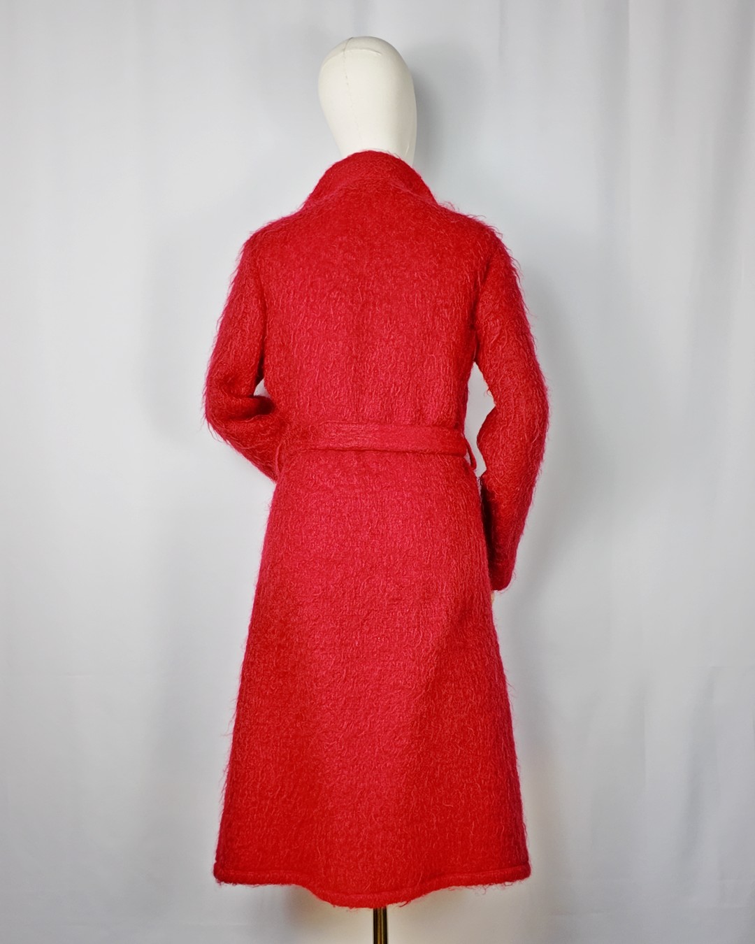 Manteau Femme Vintage Français Des Années 60 En Laine - État Parfait, Fermeture Boutons